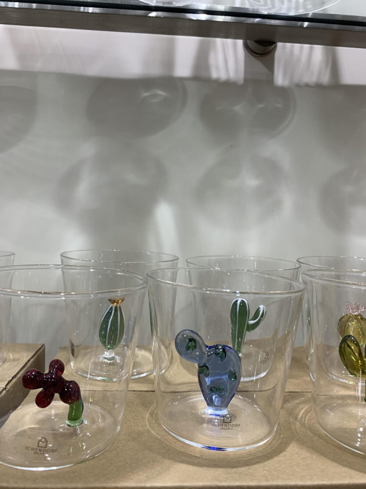 bicchieri acqua in vetro ICHENDORF con vari soggetti